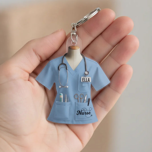 Customised_Nurse_Acrylic_Keychain_With_Name_Personalised_Acrylic_Keychain_Gift_For_Nurse_Carer_HCA_Midwife_NHS_Nurse_11