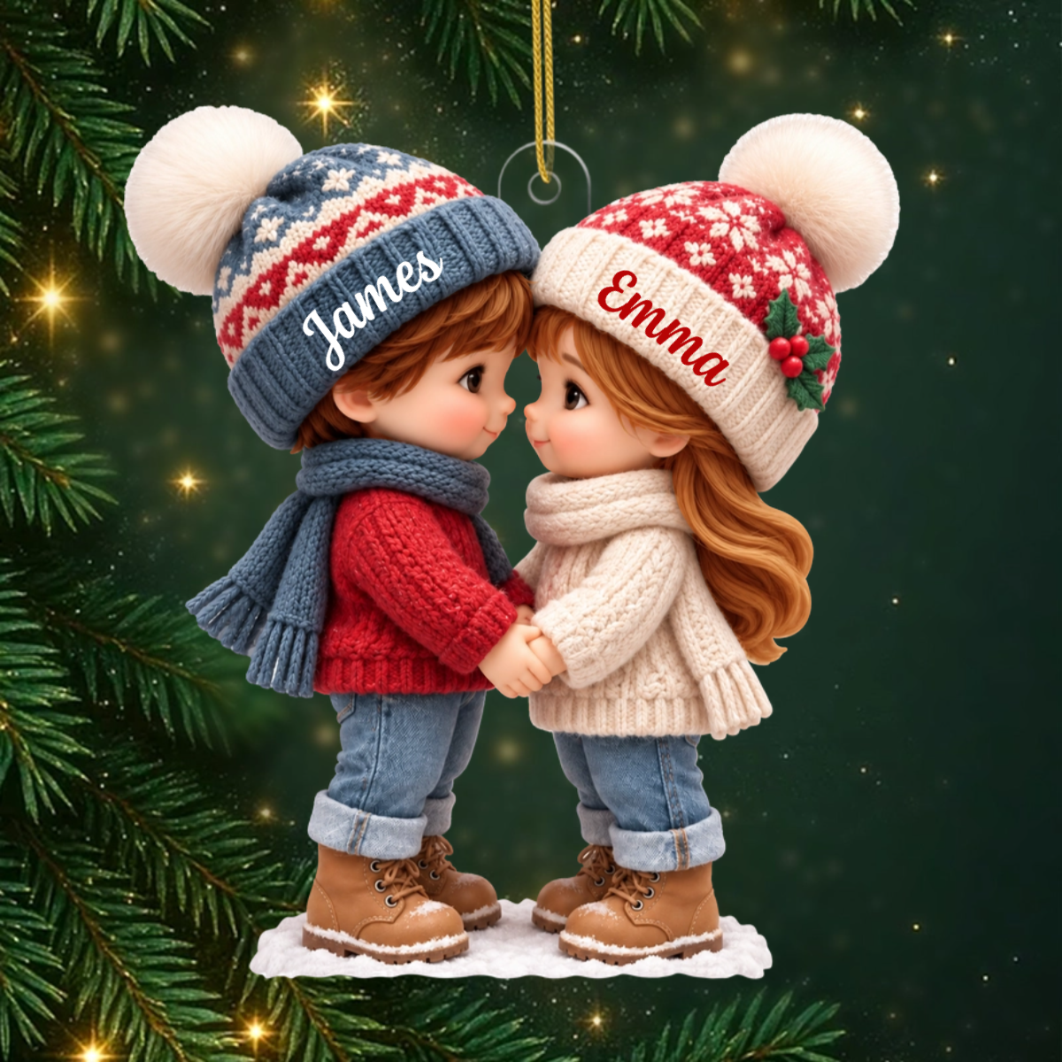 Cute_Cartoon_Couple_Personalised_Gift_ _Acrylic_Ornament_For_Couples2