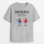 DaddysaurusGrandpasaurusKidFacePhotoDinosaurCustom PersonalisedGiftT ShirtForDadAndGrandad