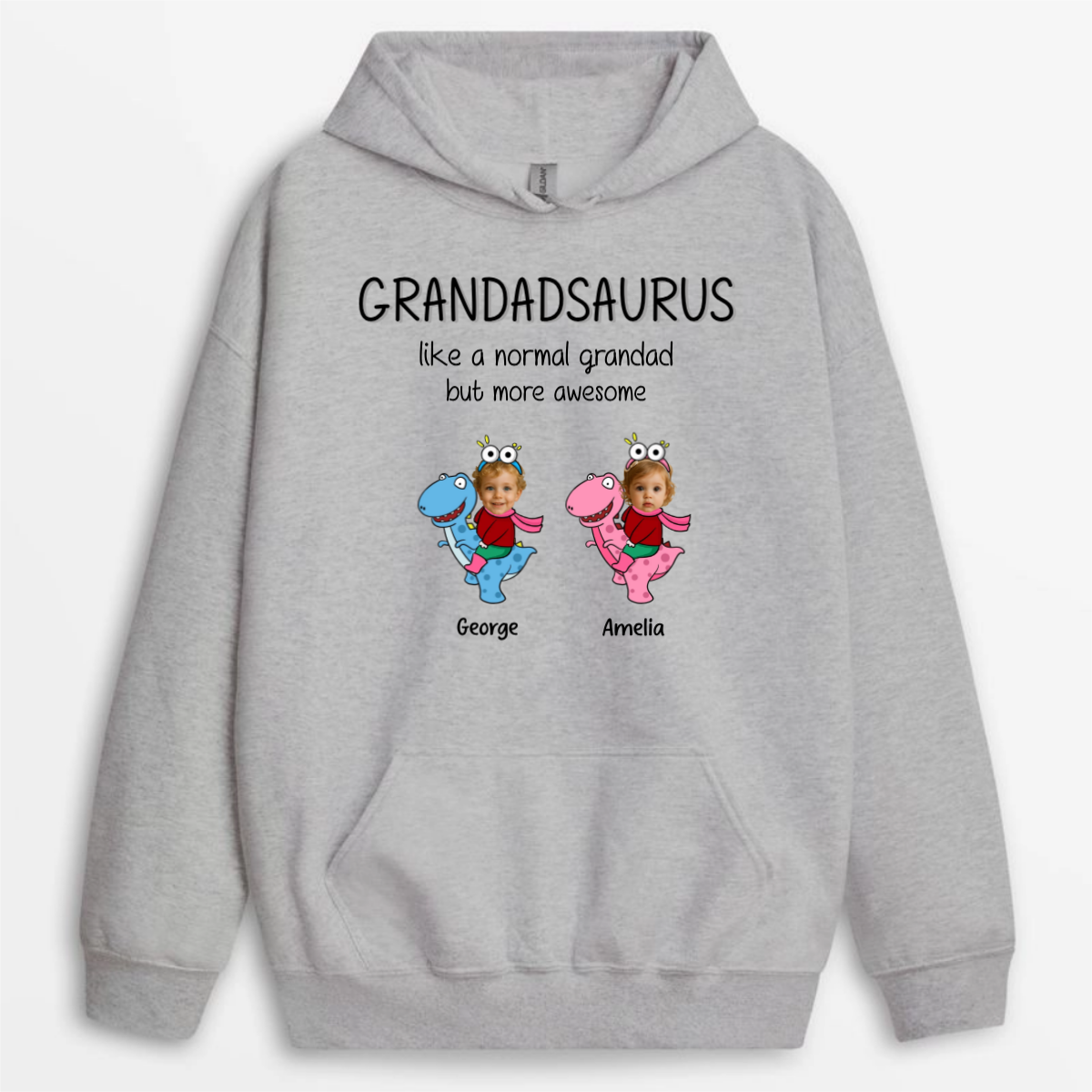 Daddysaurus_Grandpasaurus_Kid_Face_Photo_Dinosaur_Custom_ _Personalised_Gift_T Shirt_For_Dad_And_Grandad_3_8181a1b7 9b15 4bc2 8a3e 262ed355c47d