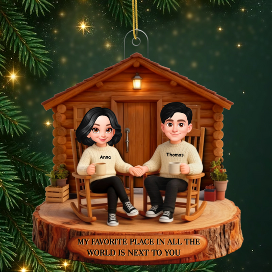 Eternal_Love_Forever_Together_Personalised_Gift_ _Acrylic_Ornament_For_Couples