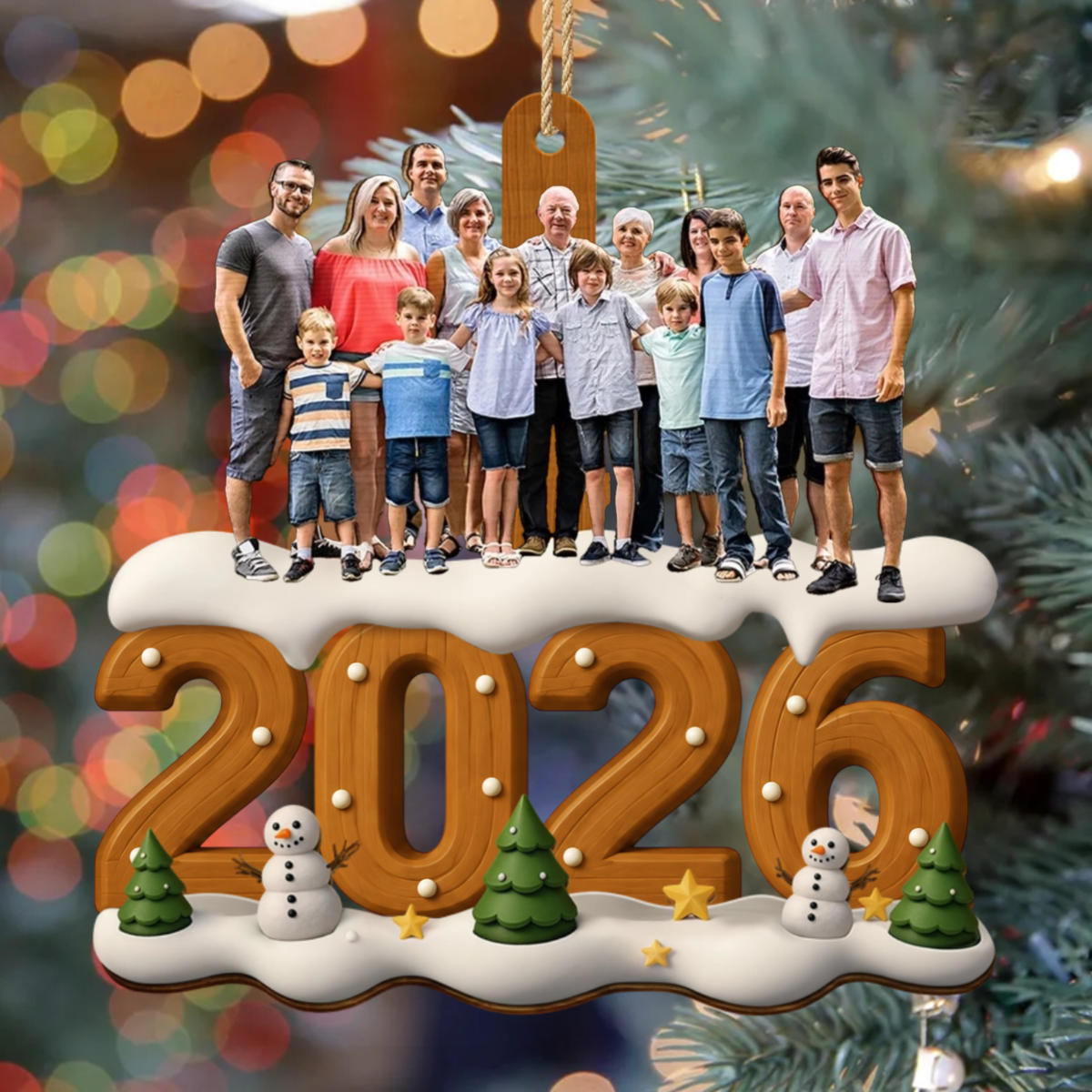 FamilyPhoto PersonalisedGift_1 LayerWoodenOrnamentForFamilies2