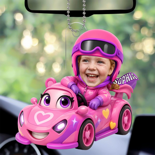 FastLaneAheadCustomPhotoKids_PersonalisedGiftAcrylicOrnamentForKids_2
