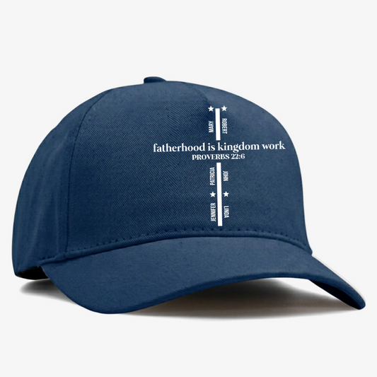 FatherhoodIsKingdomWork PersonalisedCapFather_sDayGiftForDad_4