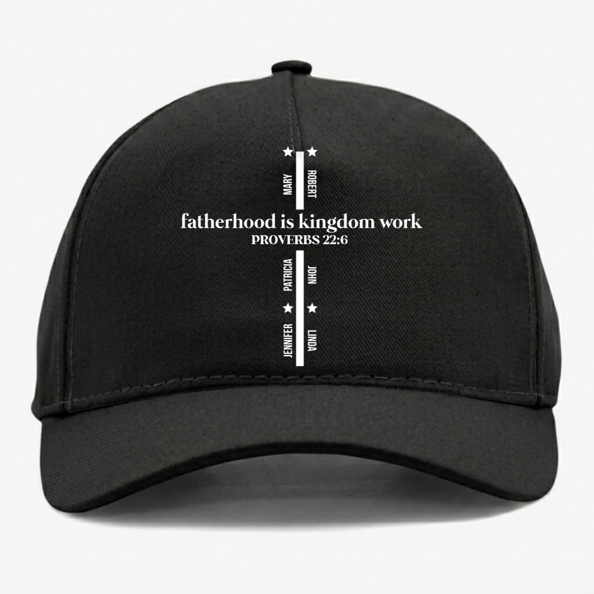 FatherhoodIsKingdomWork PersonalisedCapFather_sDayGiftForDad_5