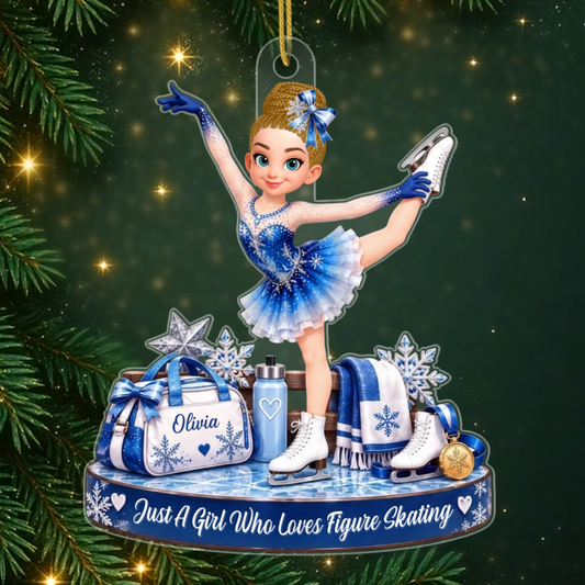 FigureSkatingGirl PersonalisedGift_AcrylicChristmasOrnamentForDaughters_Granddaughters1