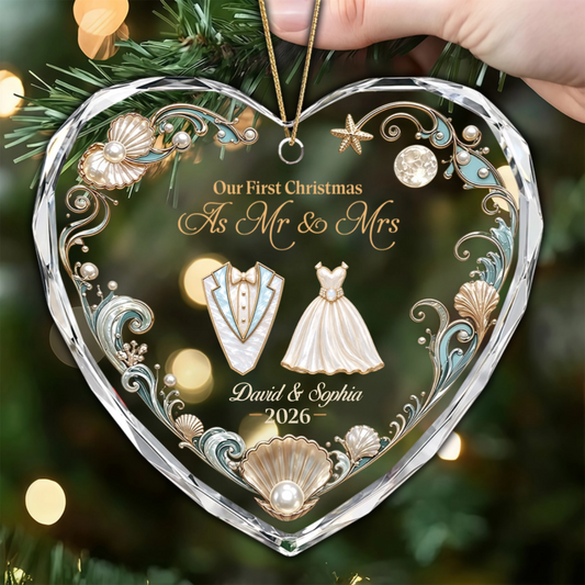 FirstChristmasLove PersonalisedGift_GlassHeartOrnamentForCouples7