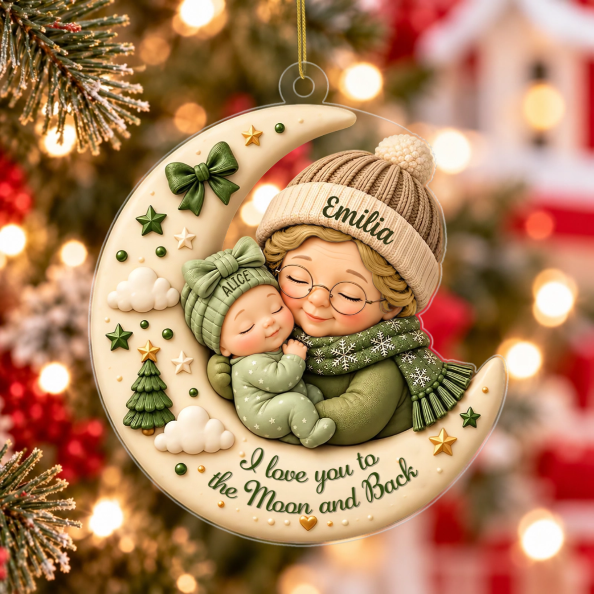 First_Christmas_as_Grandma_Love_to_the_Moon_and_Back_ _Personalised_Gift_Acrylic_Ornament_For_Grandma2