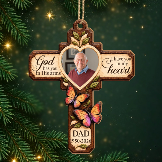 ForeverInOurHearts_PersonalisedGift 1 LayerWoodenOrnamentForLovedOnes