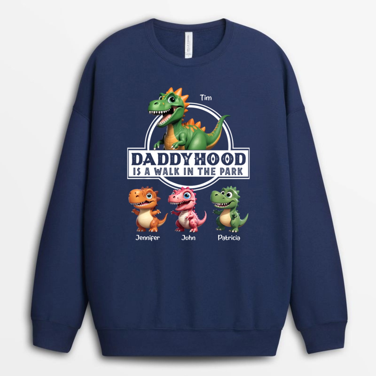 GrandadhoodIsAWalkInThePark Dinosaurs PersonalisedFather_sDayBirthdayGifts PersonalisedShirtGiftForGrandad_3