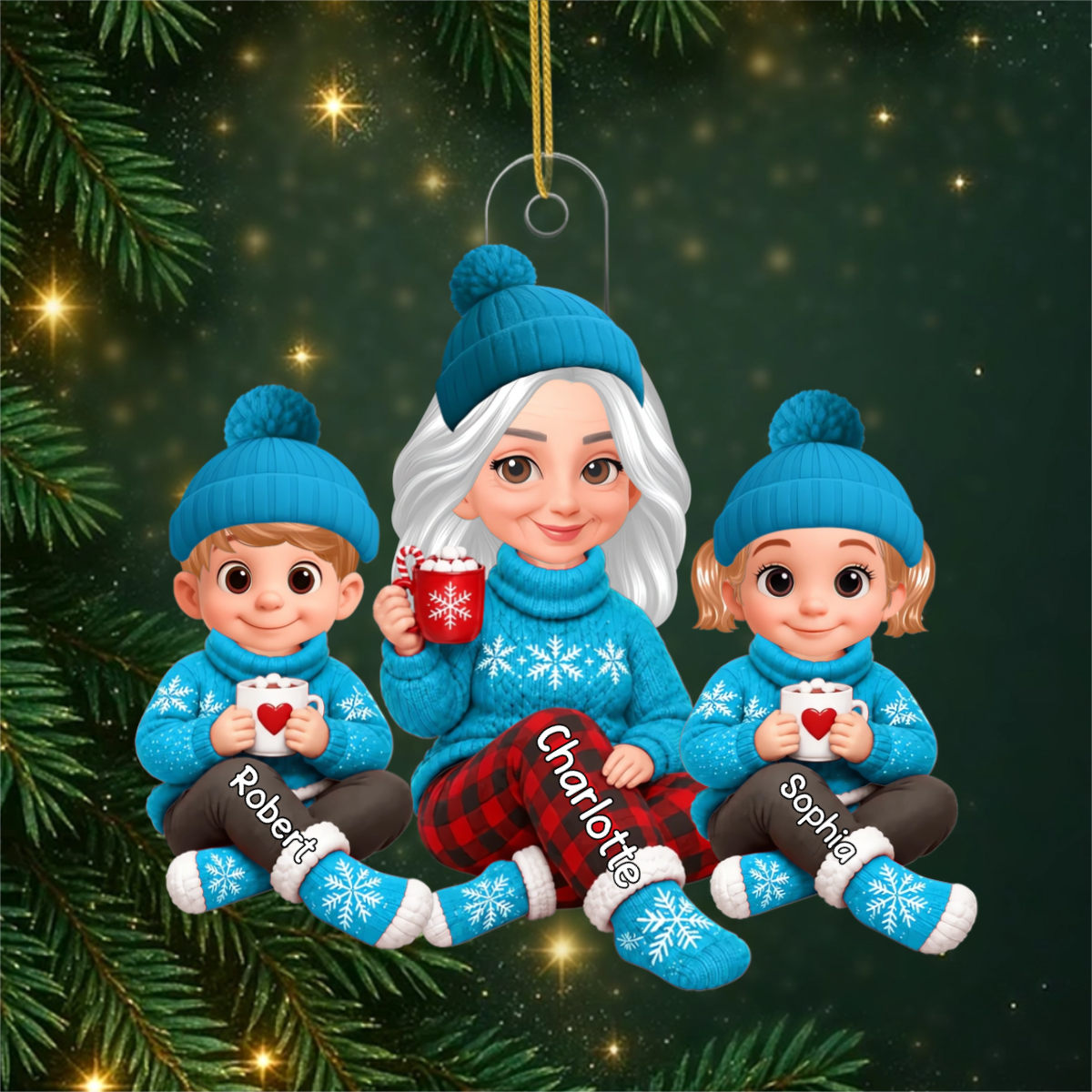 Grandma_Grandkids_PersonalisedGift AcrylicOrnamentForGrandma2