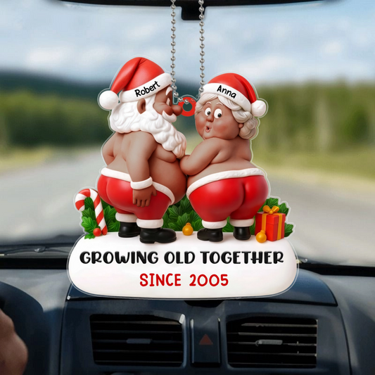 GrowingOldTogetherSinceSanta_PersonalisedGiftHangingOrnamentForCouples_12
