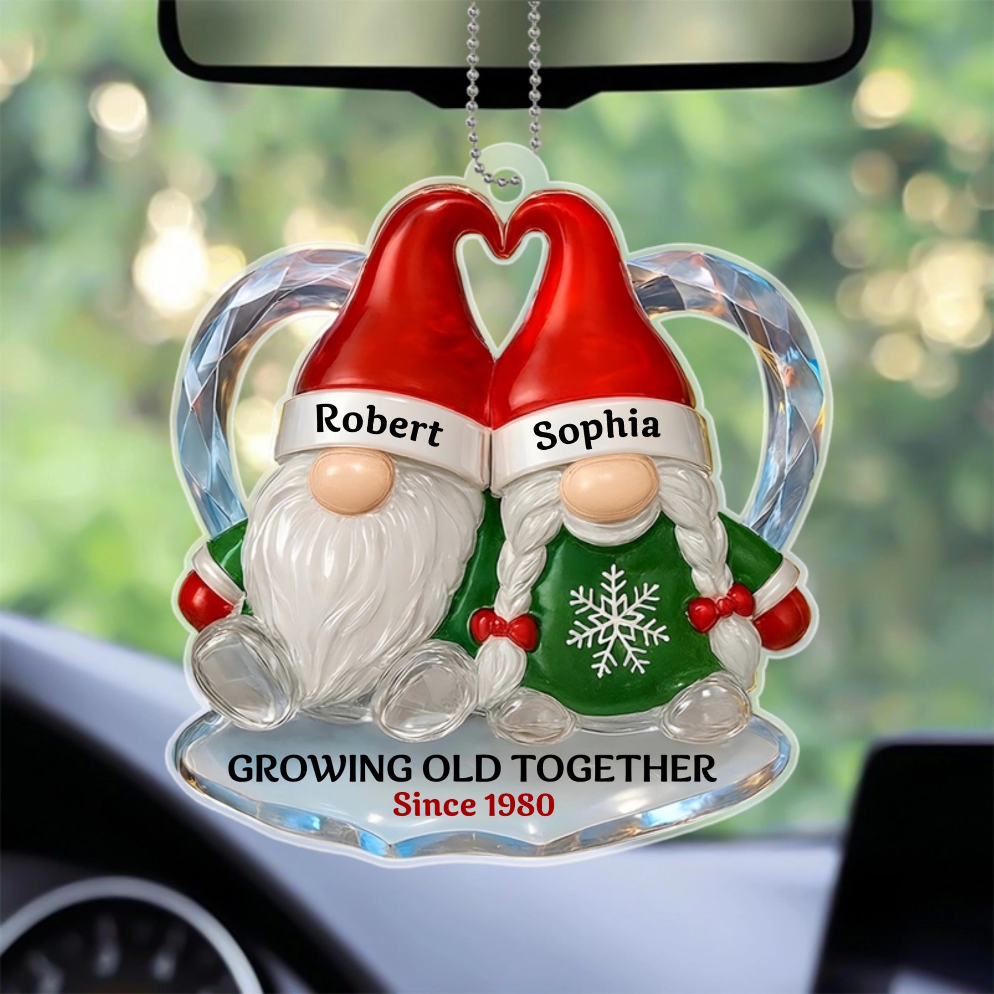 Growing_Old_Together_Gnome_Couple_Personalised_Gift_Acrylic_Ornament_For_Couples