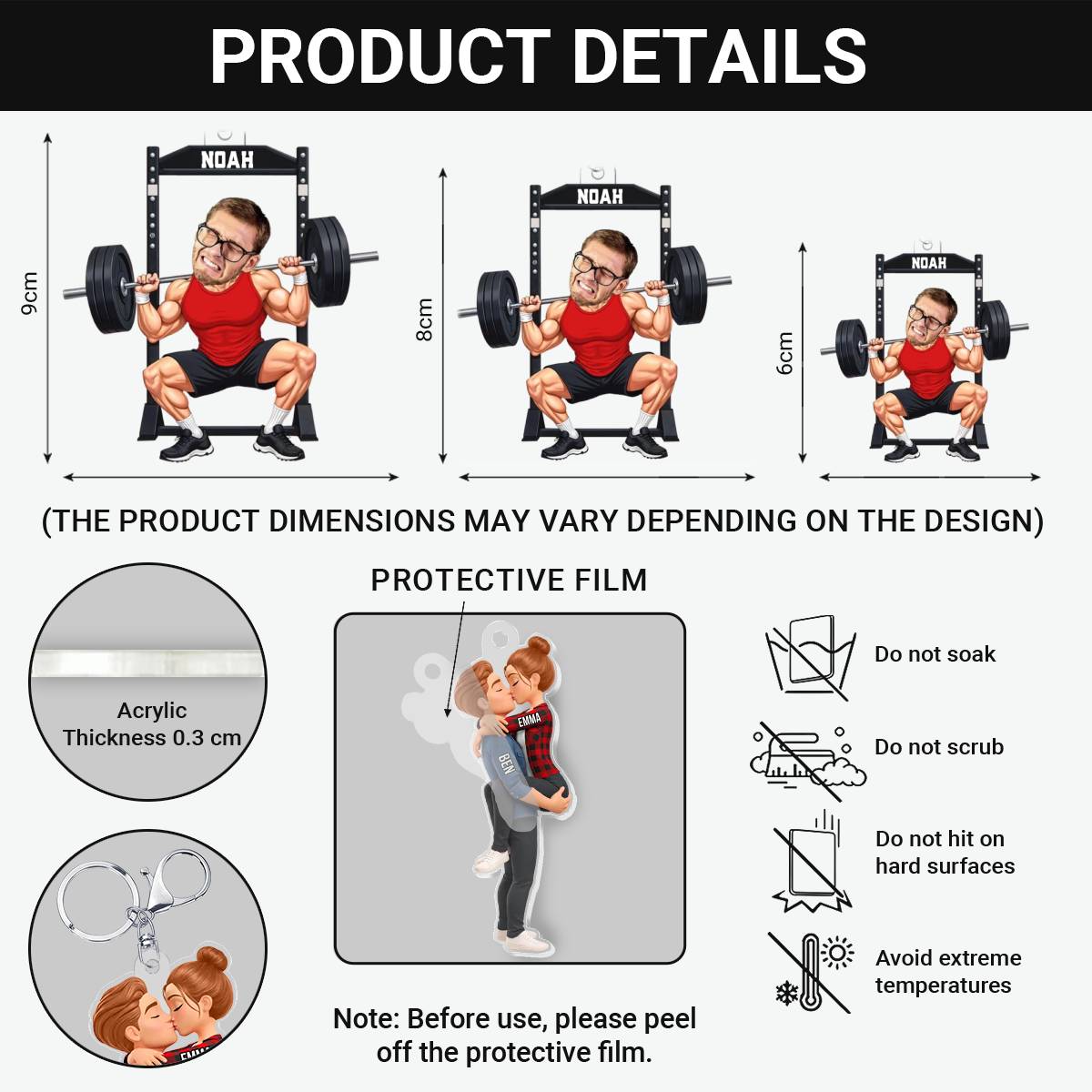 Gym_Spirit_ _Customised_Gift_Acrylic_Keychain_For_Gym_Lovers