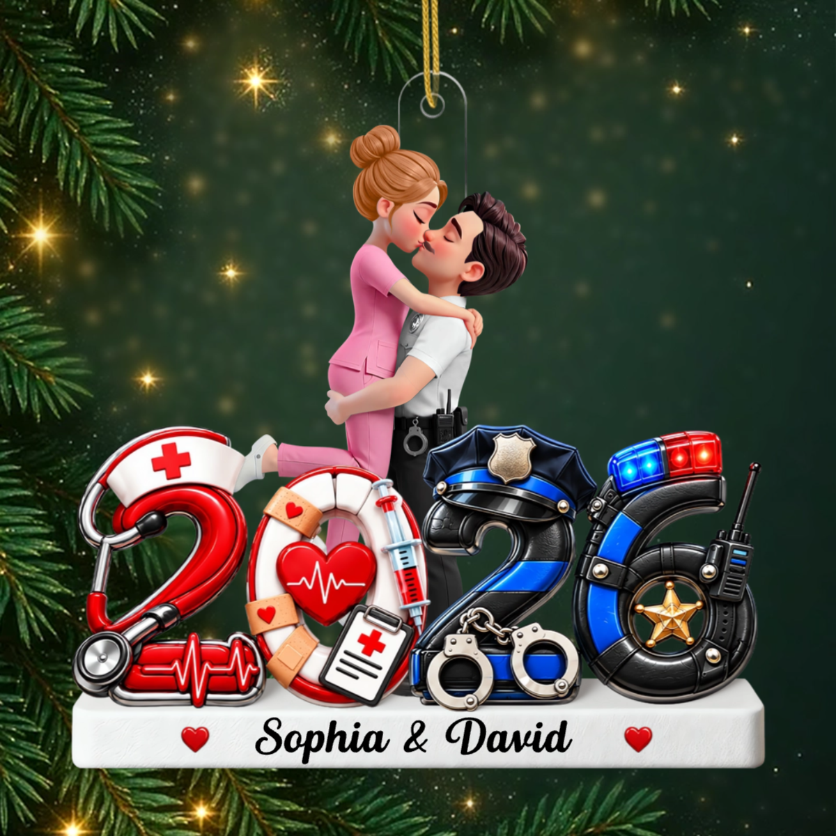 Hero_Couple_ _Personalised_Gift_Acrylic_Christmas_Ornament_For_Couples2