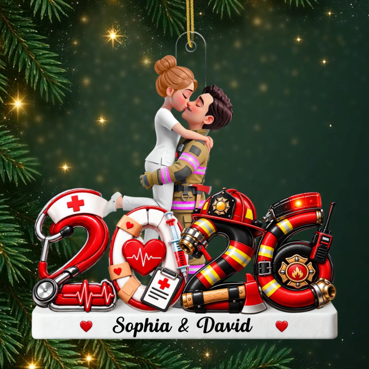 Hero_Couple_ _Personalised_Gift_Acrylic_Christmas_Ornament_For_Couples3