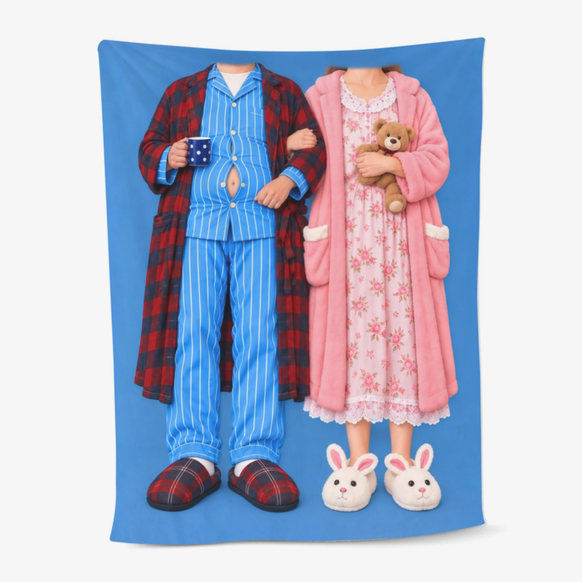 King_And_Queen_Couple_Personalised_Gift_ _Custom_Blanket_For_Couples