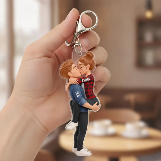 KissCouple_PersonalisedAcrylicKeychainGiftForCouples_1
