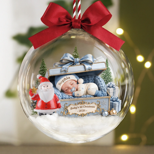 LittleChristmasTreasure PersonalisedGift_BaubleOrnamentForNewParents1