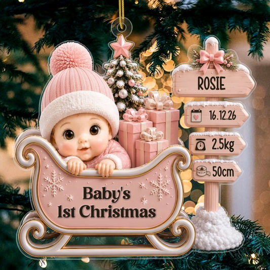 LittlePassenger PersonalisedGift_FirstChristmasAcrylicOrnamentForNewParents5_20e157b1 b1b4 4ef1 9149 0c93629437c7