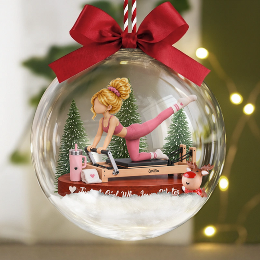 Lovely_Pilates_Girl_ _Personalised_Gift_Bauble_Ornament_For_Pilates_Lovers