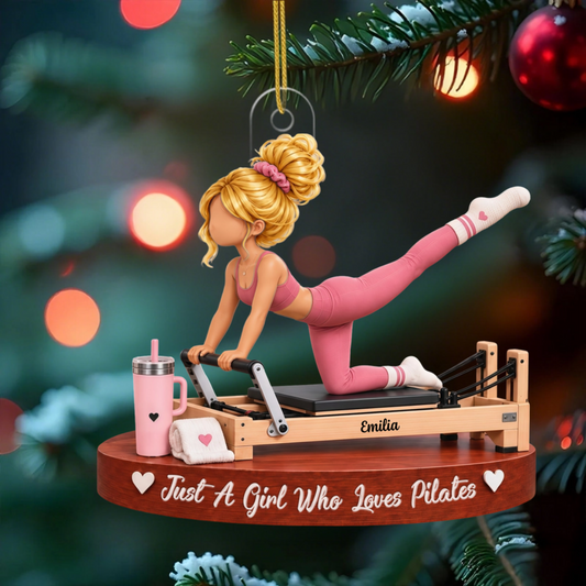 Lovely_Pilates_Girl_Personalised_Gift_Acrylic_Ornament_For_Pilates_Lovers1