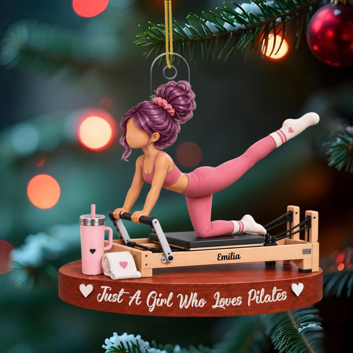Lovely_Pilates_Girl_Personalised_Gift_Acrylic_Ornament_For_Pilates_Lovers3