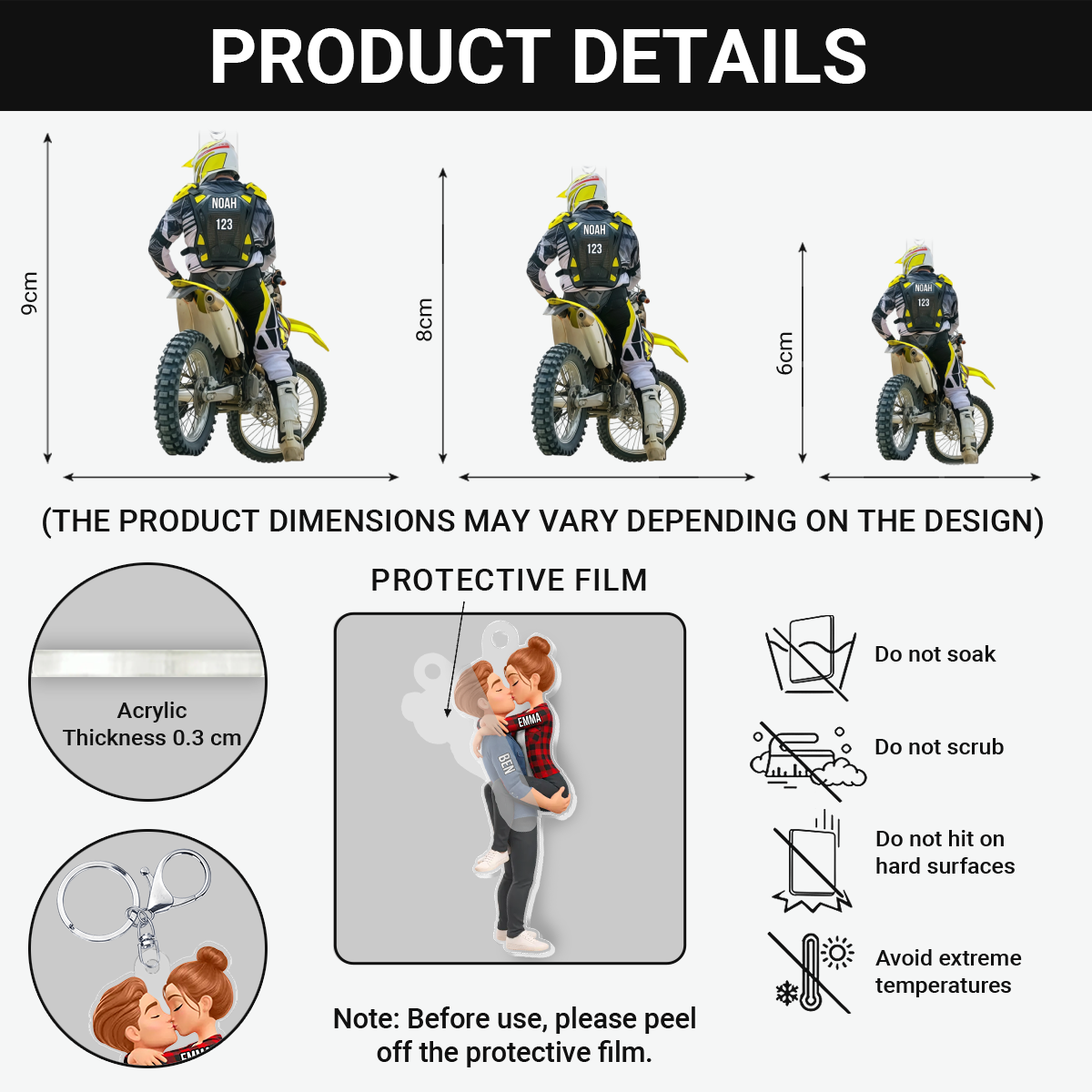 MotocrossRacerCustomName_Number_PersonalisedGiftAcrylicKeychainForMotocrossRiders_2