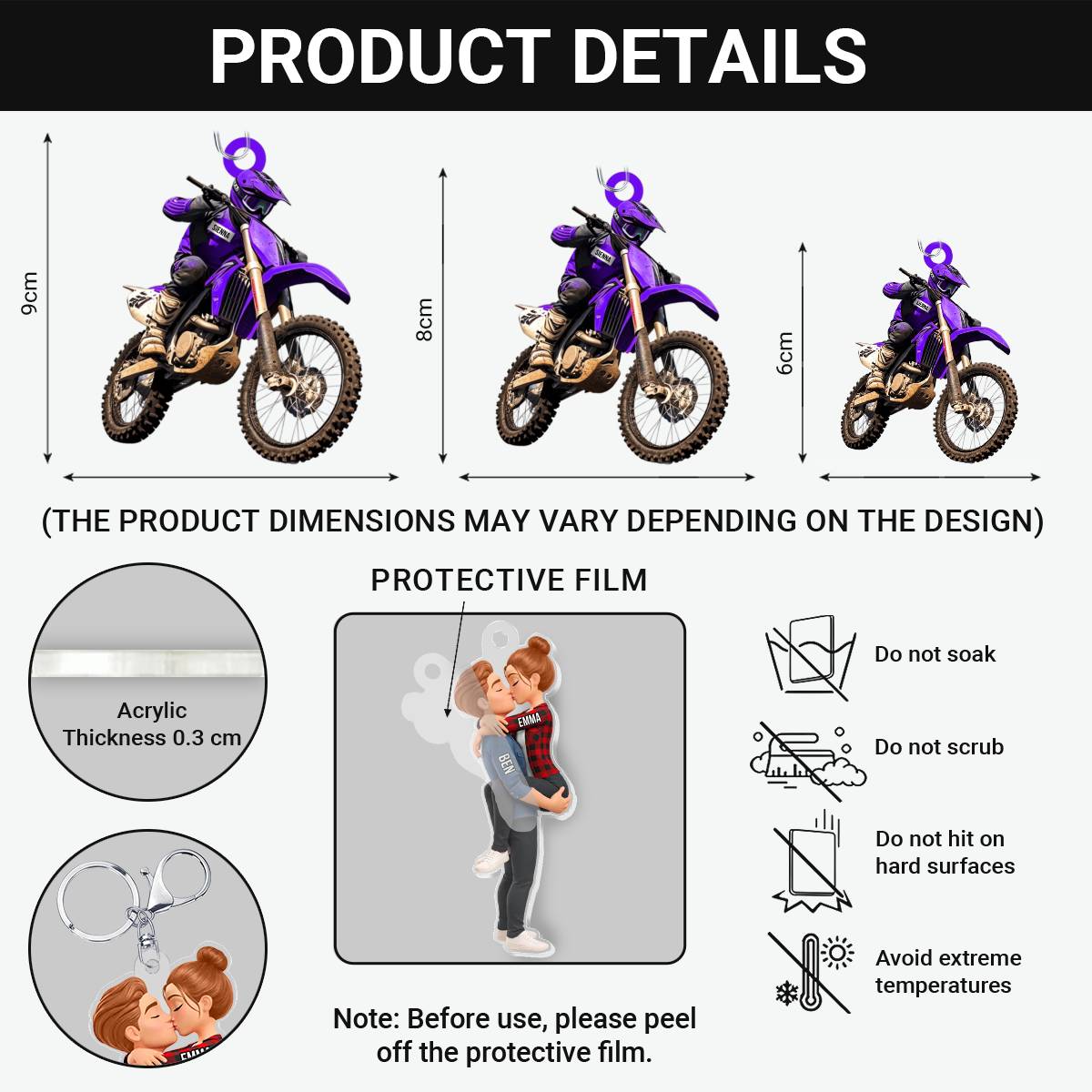 Motocross_Rider_ _Personalised_Gift_Acrylic_Keychain_For_Motocross_Riders
