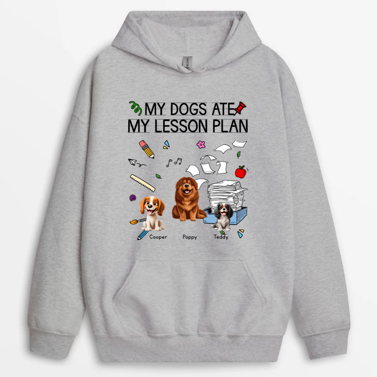 My_Dogs_Ate_My_Lesson_Plan_Teacher_Custom_Dogs_Personalised_Gift_T Shirt_For_Teachers_4