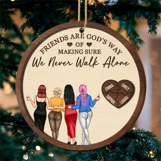 NeverWalkAlone_PersonalisedGift2 LayerWoodenOrnamentForForBestFriends_Sisters_2
