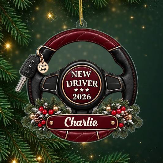 NewDriver_PersonalisedGift AcrylicOrnamentForNewDrivers