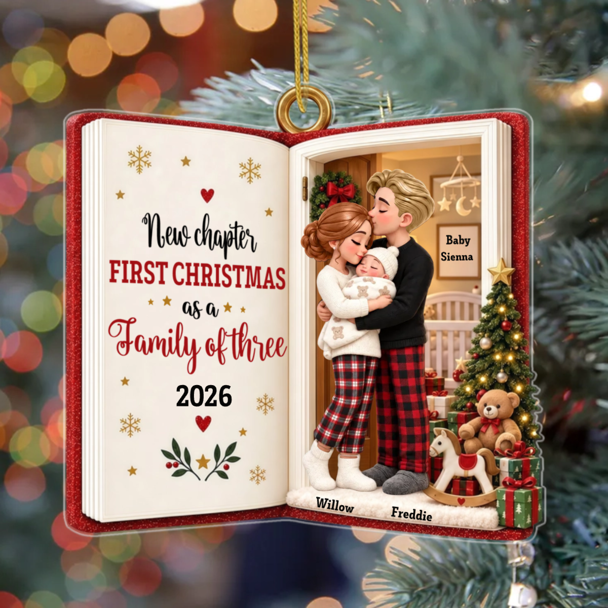 New_Chapter_ _Personalised_Gift_Acrylic_Christmas_Ornament_For_New_Parents2
