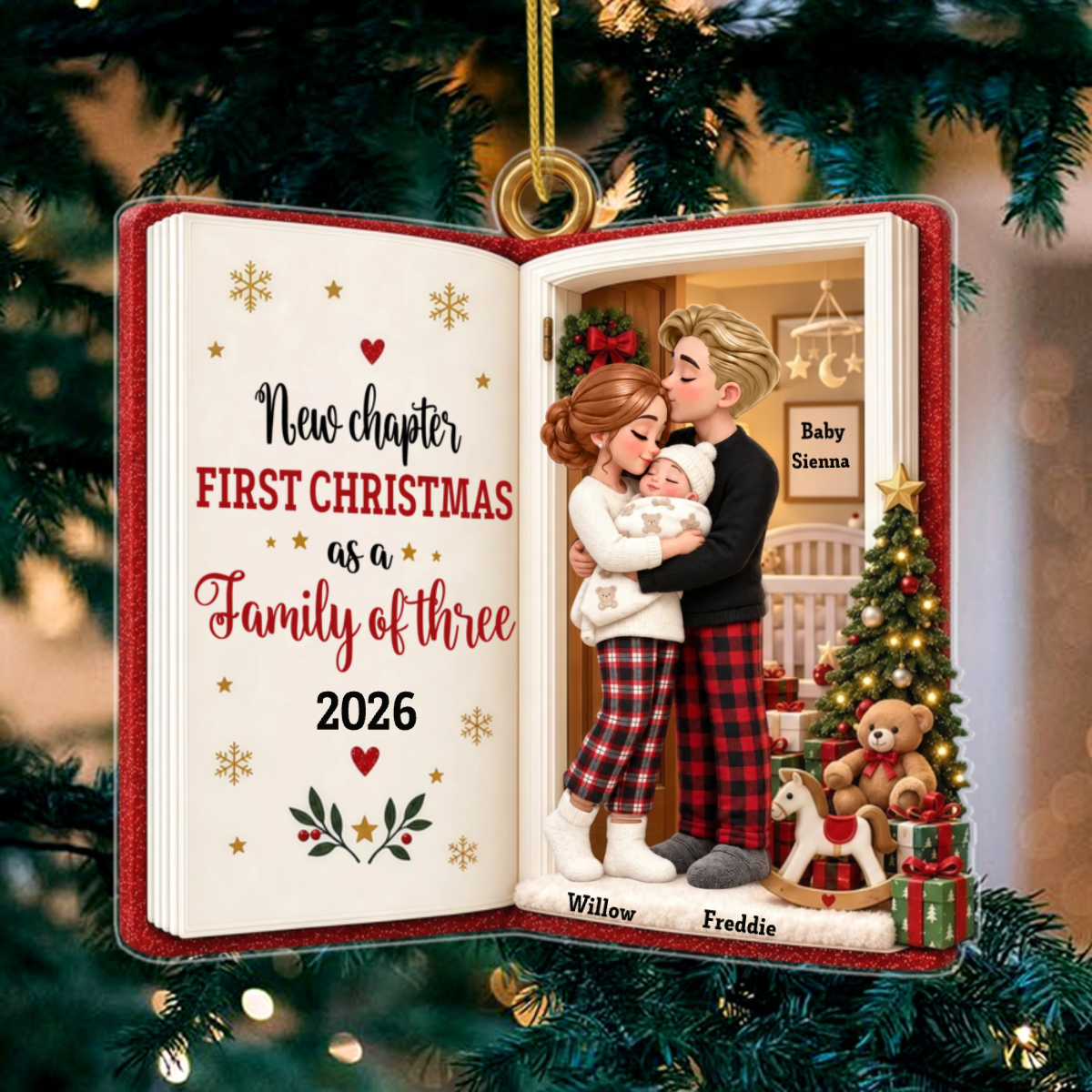 New_Chapter_ _Personalised_Gift_Acrylic_Christmas_Ornament_For_New_Parents3