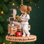 Nurse PersonalisedGift_1 LayerWoodenChristmasOrnamentForNurses1