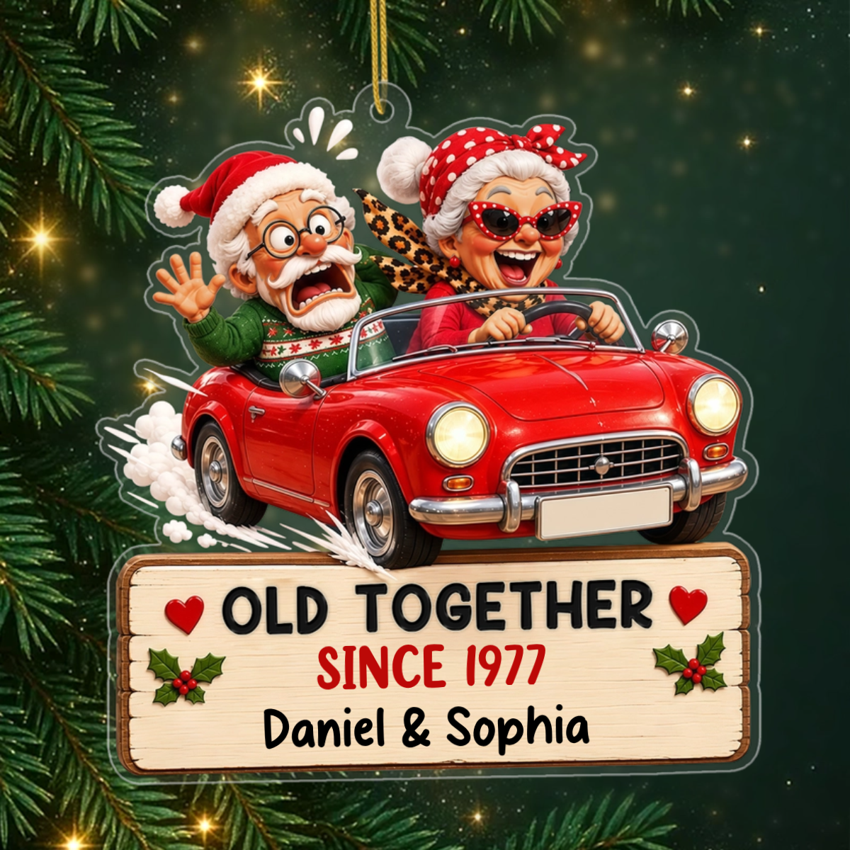Old Together – Personalised Gift | Acrylic Ornament For Couples – Giftera