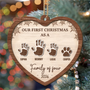 Our1stChristmasFamily_PersonalisedGift2 LayerWoodenOrnamentForFamily