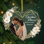 OurFirstChristmasMarriedPhotoCustom_PersonalisedGiftHangingOrnamentForCouples_2