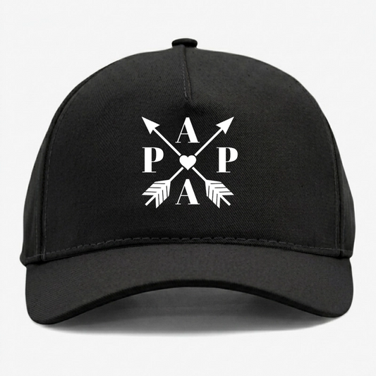 Papa_Arrow_Heart_Custom_Personalised_Gift_Cap_For_Dad_And_Grandad_1