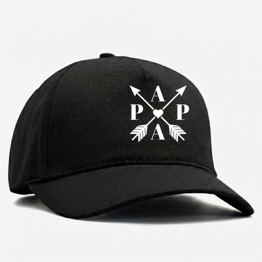 Papa_Arrow_Heart_Custom_Personalised_Gift_Cap_For_Dad_And_Grandad_5