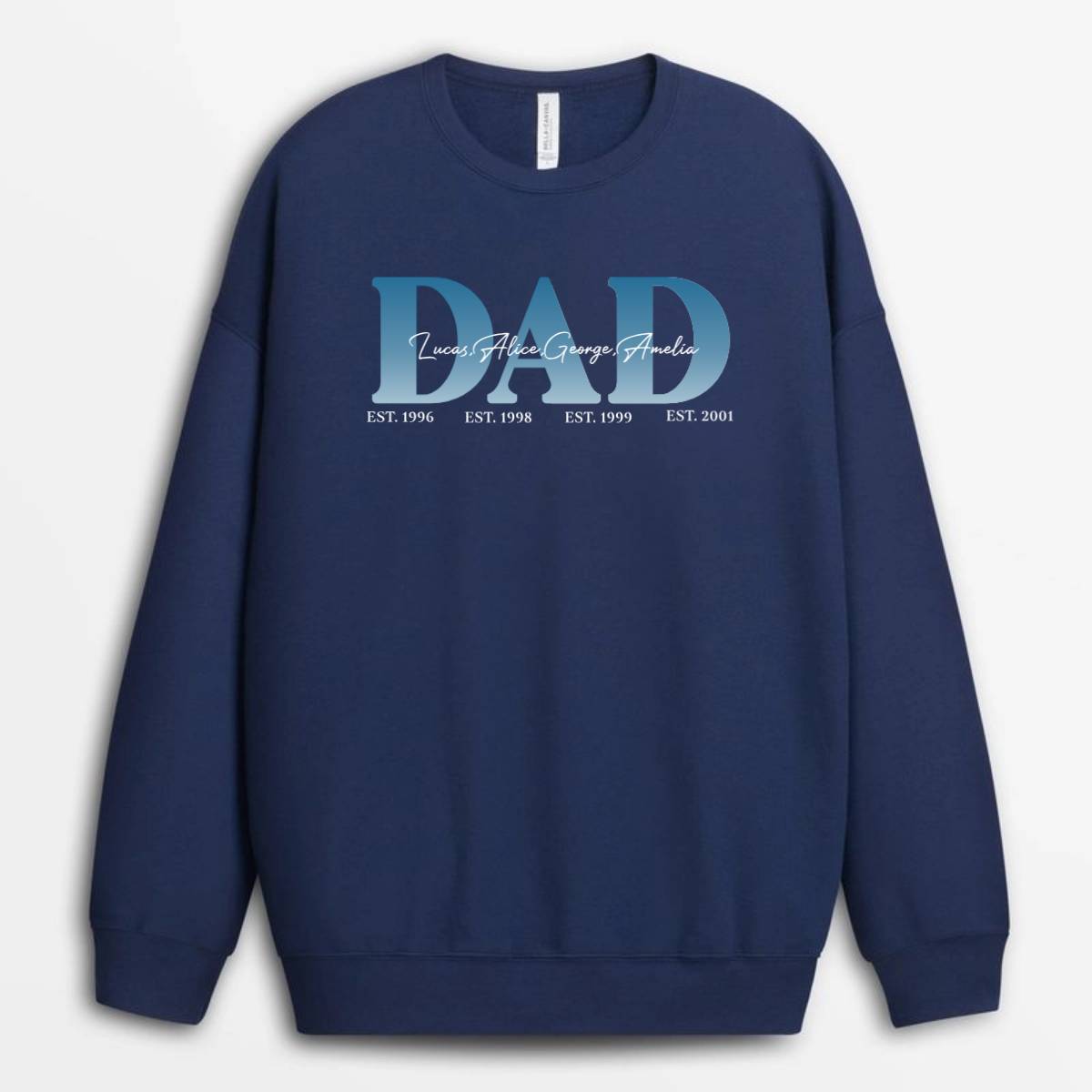 Papa_Established_Year_With_Kids_Names_Custom_Personalised_Gift_T Shirt_For_Dad_And_Grandad_5