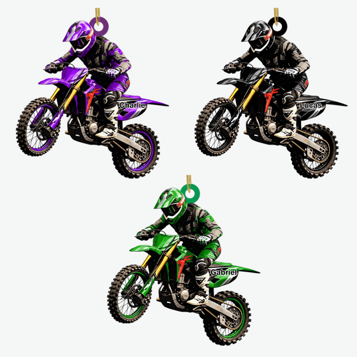 PersonalisedMotocrossRider_PersonalisedGiftAcrylicOrnamentForRacingLovers_2