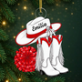 Personalised_Cowgirl_Boots_Christmas_Ornament_ _Personalised_Gift_Acrylic_Ornament_For_Drill_Team_Members2