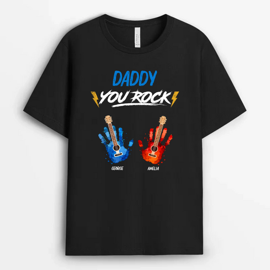 Rocking_The_Dad_Life_Custom_Personalised_Gift_T Shirt_For_Dad_And_Grandad_8d6b84d1 885a 4a91 92cf bd341be68b8b