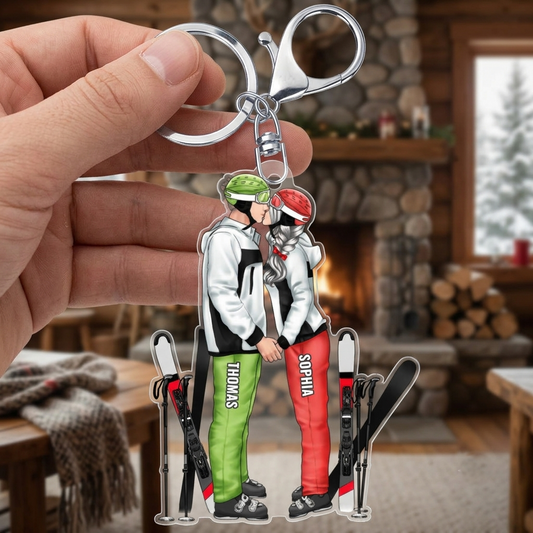 SkiingPartnersForLife_PersonalisedGiftAcrylicKeychainForCouples_3