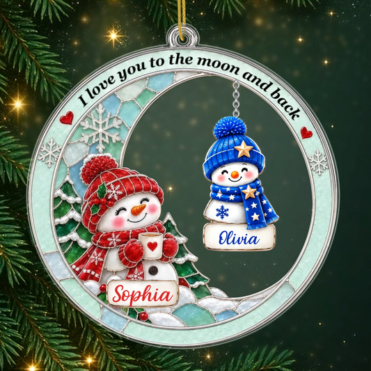 SnowmanGrandma PersonalisedGift_AcrylicChristmasOrnamentForGrandmas1