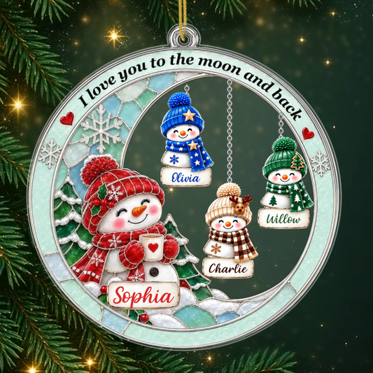SnowmanGrandma PersonalisedGift_AcrylicChristmasOrnamentForGrandmas2