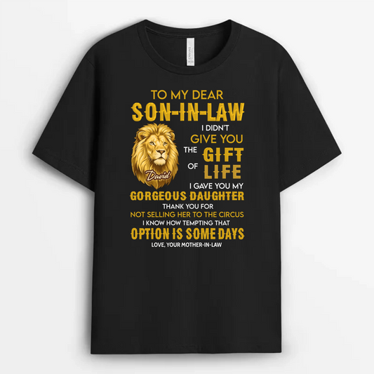 ToMyDearSon In LawLion_PersonalisedGiftT ShirtForSon In Law_b8f69d34 6ade 4046 a57e 7f4fd2497be9